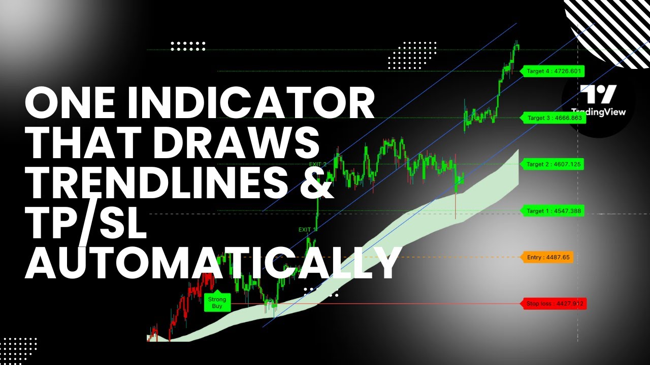One Indicator That Draws Trendlines & TP/SL Automatically